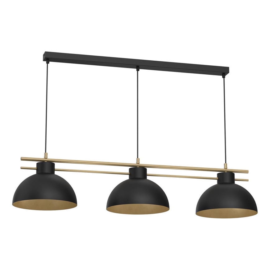 Hängeleuchte ESTATE 3xE27/15W/230V schwarz
