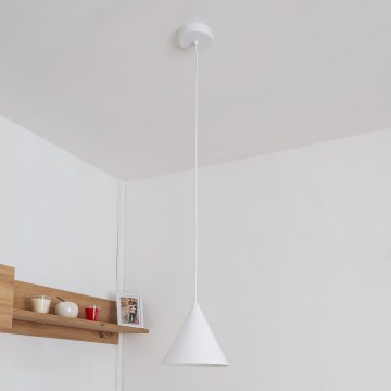 Hängeleuchte ETNA II an Kabel, 1x E27/15W/230V, Ø 18,5 cm, weiß