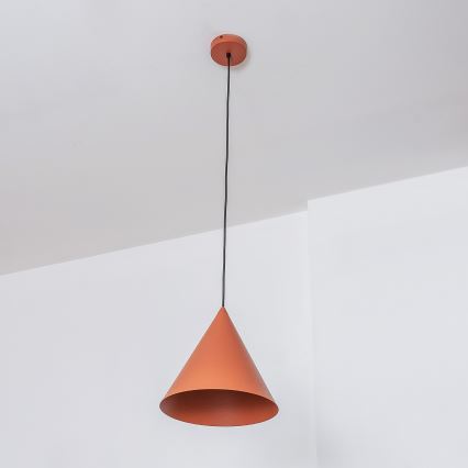 Hängeleuchte ETNA II an Kabel 1xE27/15W/230V Ø 25 cm orange