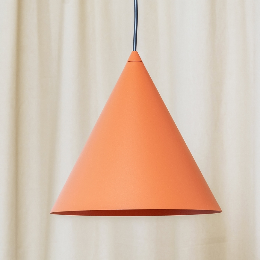 Hängeleuchte ETNA II an Kabel 1xE27/15W/230V Ø 25 cm orange