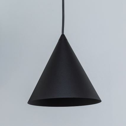 Hängeleuchte ETNA II mit Kabelaufhängung, 1x E27/15W/230V, Ø 18,5 cm, schwarz