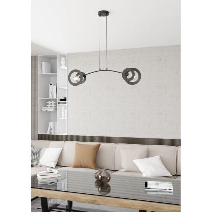 Hängeleuchte EUFORIA 2xE27/15W/230V schwarz
