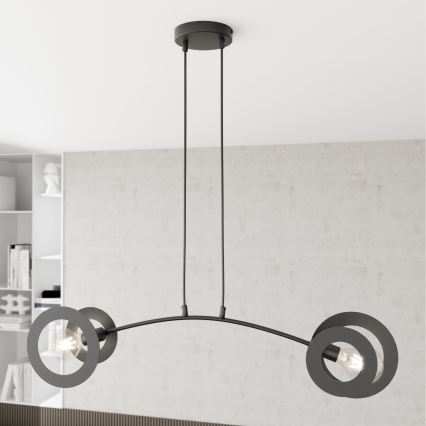 Hängeleuchte EUFORIA 2xE27/15W/230V schwarz