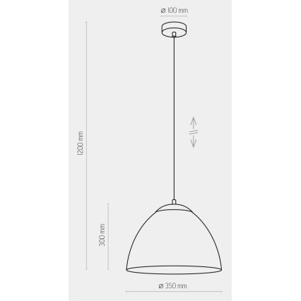 Hängeleuchte FARO 1xE27/60W/230V grau