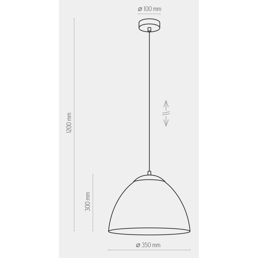 Hängeleuchte FARO 1xE27/60W/230V grau