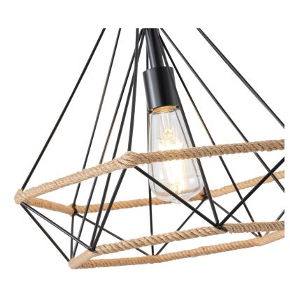 Hängeleuchte FLARE 1xE27/15W/230V d 38 cm beige