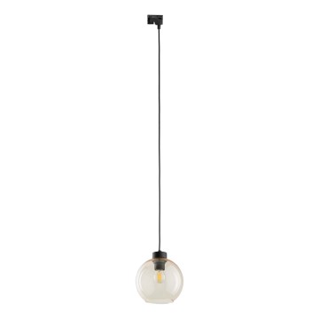 Hängeleuchte für 1-Phasen-Schienensystem CUBUS 1xE27/15W/230V schwarz/rauchig beige