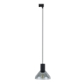 Hängeleuchte für 1-Phasen-Schienensystem NEO 1xE27/15W/230V schwarz/rauchig schwarz