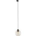 Hängeleuchte für 3-Phasen-Schienensystem CUBUS 1xE27/15W/230V schwarz/rauchig beige