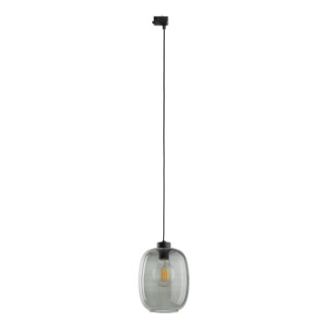 Hängeleuchte für 3-Phasen-Schienensystem ELIO 1xE27/15W/230V schwarz/rauchig schwarz
