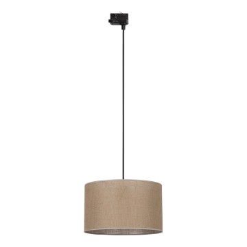Hängeleuchte für 3-Phasen-Schienensystem TRACER 1xE27/15W/230V d 38 cm schwarz/braun