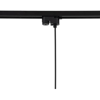 Hängeleuchte für 1-Phasen-Schienensystem TRACER 1xE27/15W/230V d 30 cm schwarz/grau