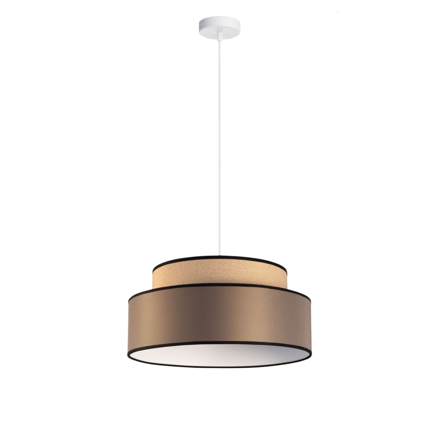 Hängeleuchte GRACE 1xE27/60W/230V beige/braun
