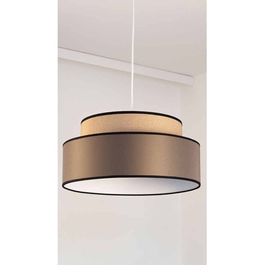 Hängeleuchte GRACE 1xE27/60W/230V beige/braun
