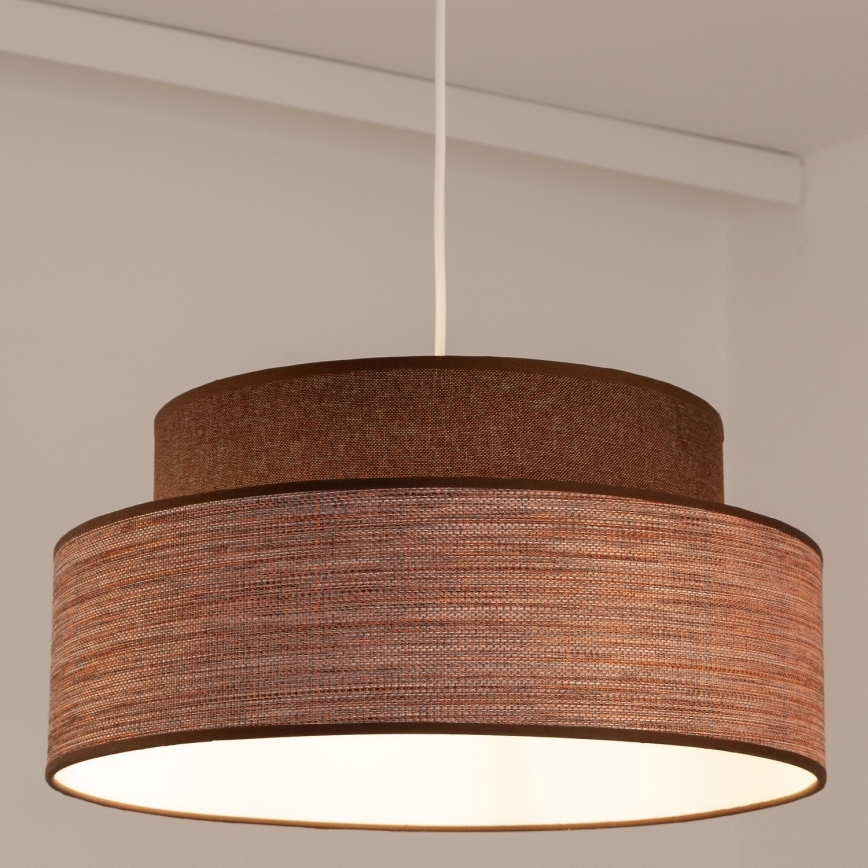Hängeleuchte GRACE 1xE27/60W/230V braun/beige