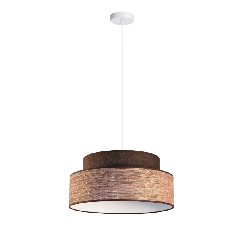 Hängeleuchte GRACE 1xE27/60W/230V braun/beige