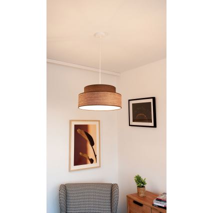 Hängeleuchte GRACE 1xE27/60W/230V braun/beige