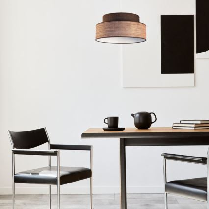 Hängeleuchte GRACE 1xE27/60W/230V braun/beige