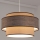 Hängeleuchte GRACE 1xE27/60W/230V d 40 cm beige/braun