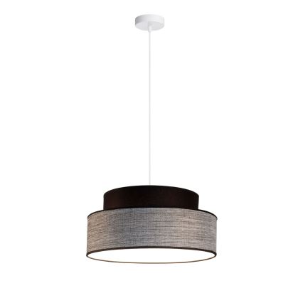 Hängeleuchte GRACE 1xE27/60W/230V d 40 cm schwarz/grau