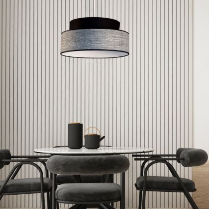 Hängeleuchte GRACE 1xE27/60W/230V d 40 cm schwarz/grau