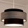Hängeleuchte GRACE 1xE27/60W/230V schwarz/grau