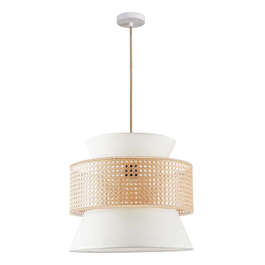 Hängeleuchte GRENADA 1xE27/20W/230V d 40 cm beige
