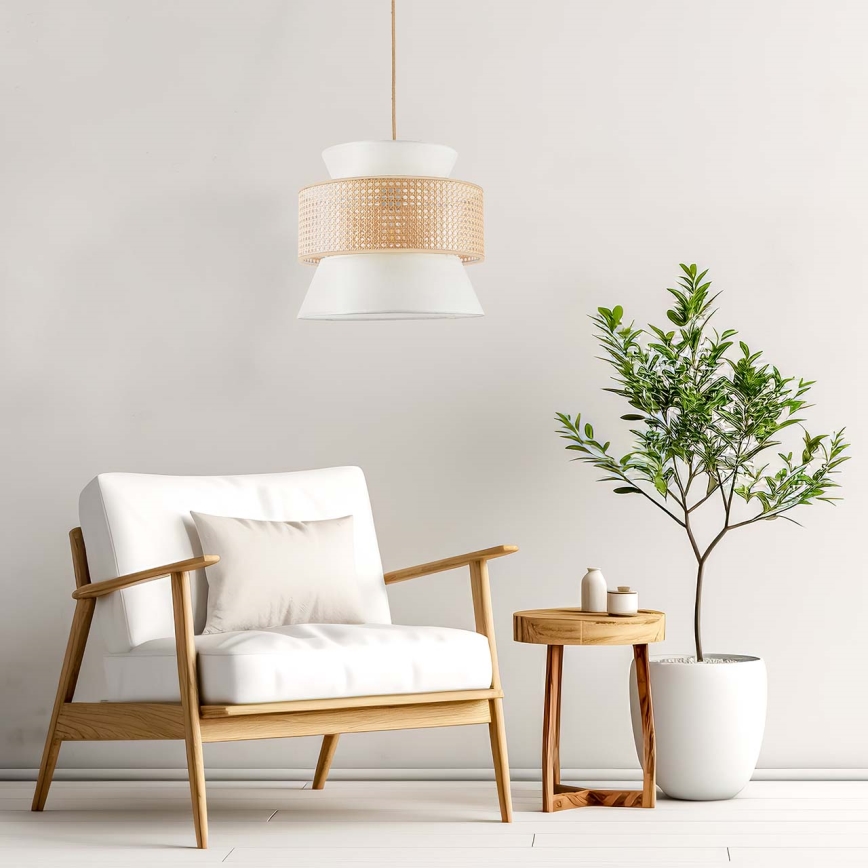 Hängeleuchte GRENADA 1xE27/20W/230V d 40 cm beige