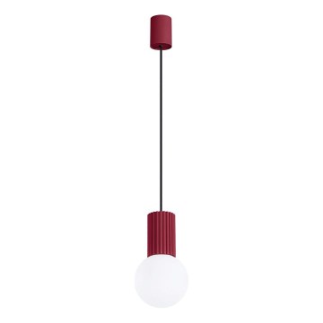 Hängeleuchte HALO 1xG9/8W/230V d 12 cm rot