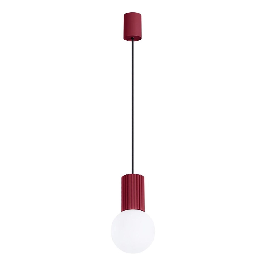 Hängeleuchte HALO 1xG9/8W/230V d 12 cm rot