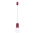 Hängeleuchte HALO 1xG9/8W/230V d 12 cm rot