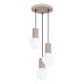 Hängeleuchte HALO 3xG9/8W/230V d 25 cm beige