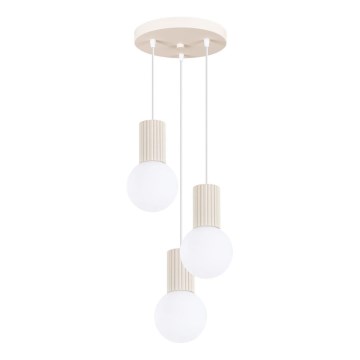 Hängeleuchte HALO 3xG9/8W/230V d 25 cm cremefarben