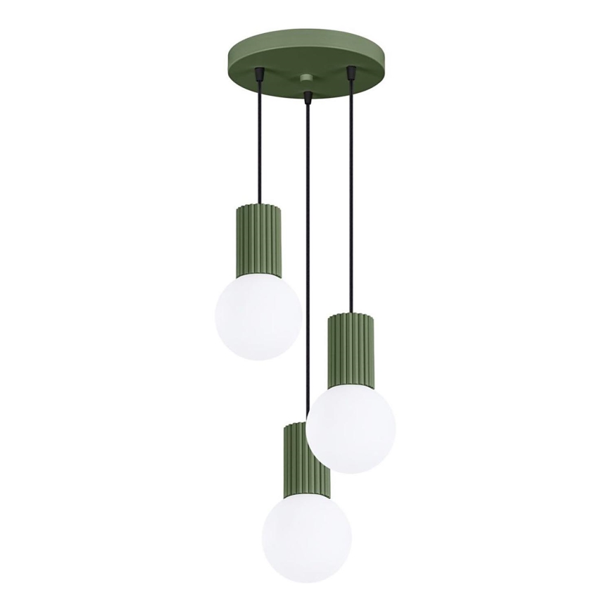 Hängeleuchte HALO 3xG9/8W/230V d 25 cm grün