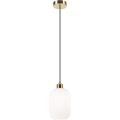 Hängeleuchte HARMA 1xE27/15W/230V d 14 cm weiß/golden