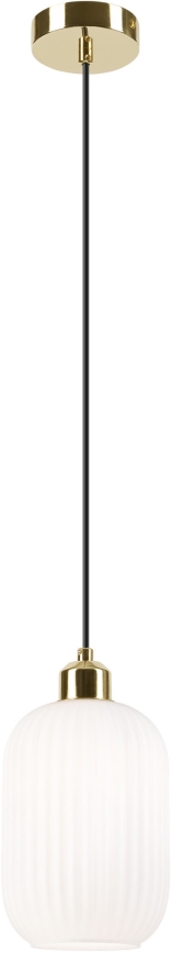 Hängeleuchte HARMA 1xE27/15W/230V d 14 cm weiß/golden
