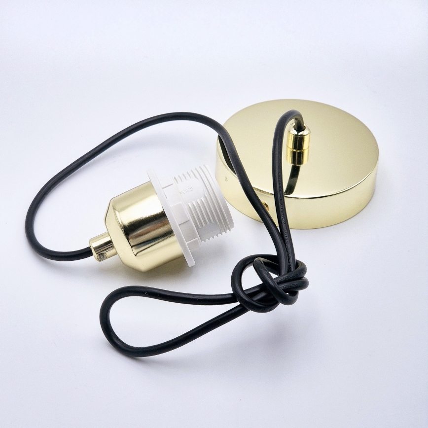 Hängeleuchte HARMA 1xE27/15W/230V d 14 cm weiß/golden