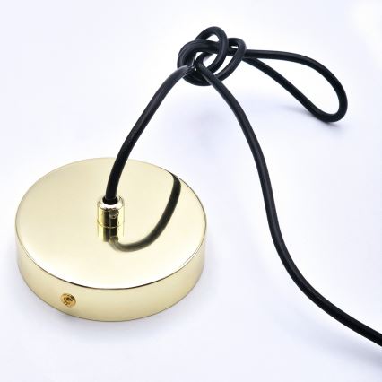 Hängeleuchte HARMA 1xE27/15W/230V d 14 cm weiß/golden