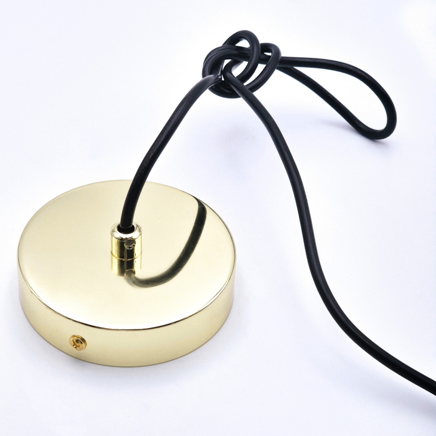Hängeleuchte HARMA 1xE27/15W/230V d 14 cm weiß/golden