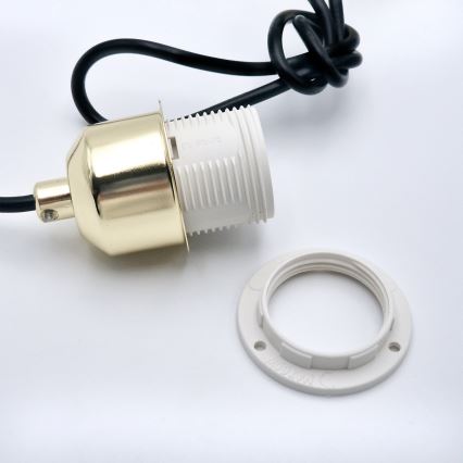 Hängeleuchte HARMA 1xE27/15W/230V d 14 cm weiß/golden