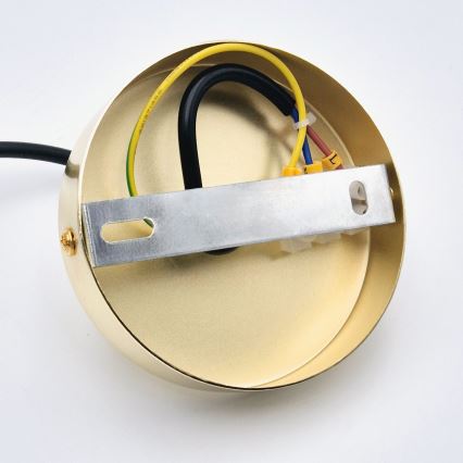 Hängeleuchte HARMA 1xE27/15W/230V d 14 cm weiß/golden