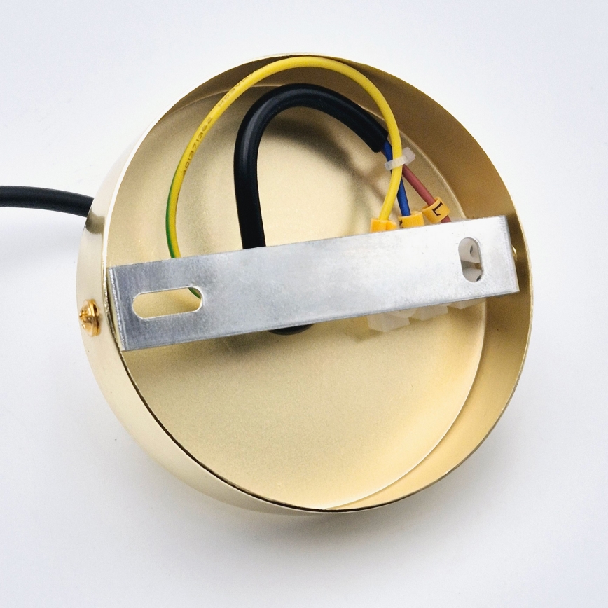 Hängeleuchte HARMA 1xE27/15W/230V d 14 cm weiß/golden