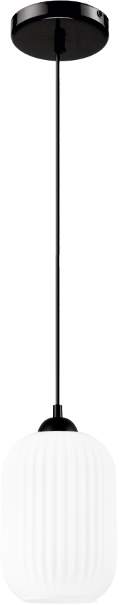 Hängeleuchte HARMA 1xE27/15W/230V d 14 cm weiß/schwarz