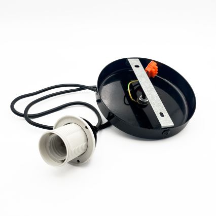 Hängeleuchte HARMA 1xE27/15W/230V d 14 cm weiß/schwarz