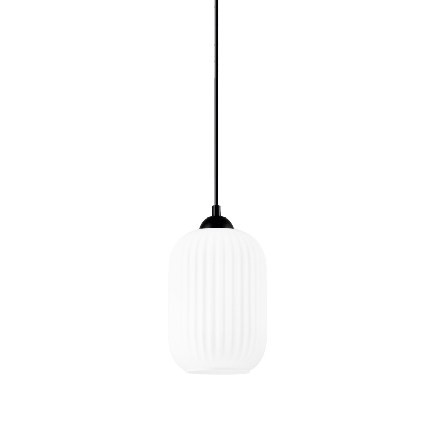 Hängeleuchte HARMA 1xE27/15W/230V d 14 cm weiß/schwarz