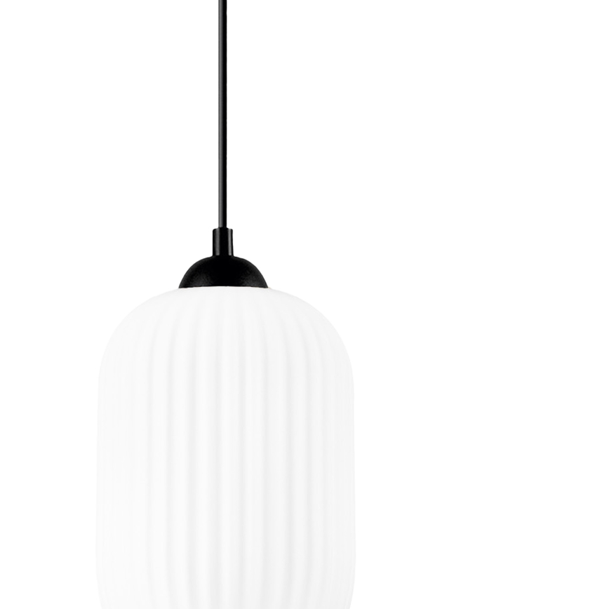 Hängeleuchte HARMA 1xE27/15W/230V d 14 cm weiß/schwarz