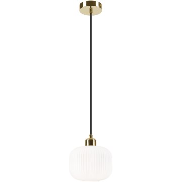 Hängeleuchte HARMA 1xE27/15W/230V d 20 cm weiß/golden