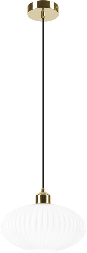 Hängeleuchte HARMA 1xE27/15W/230V d 25 cm weiß/golden