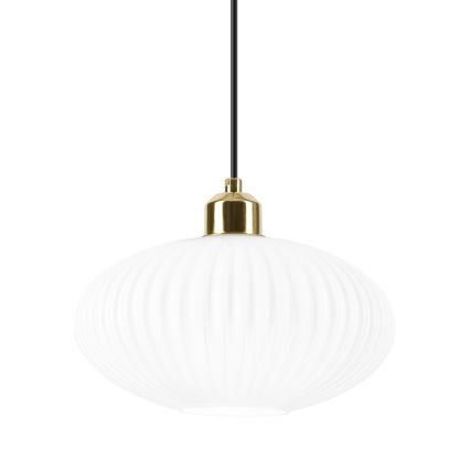 Hängeleuchte HARMA 1xE27/15W/230V d 25 cm weiß/golden