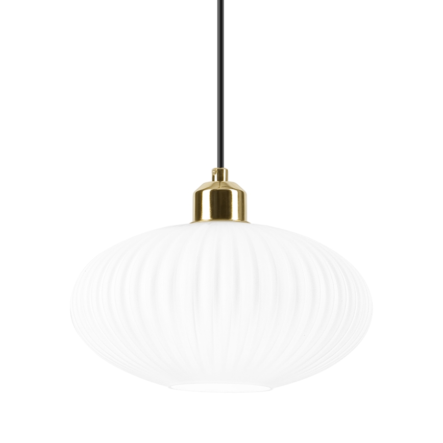 Hängeleuchte HARMA 1xE27/15W/230V d 25 cm weiß/golden